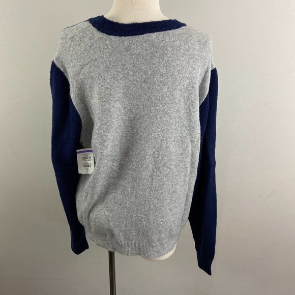 NWT COURT & ROWE Blue Argyle‎ Crew Neck Sweater (XL - Picture 5 of 8